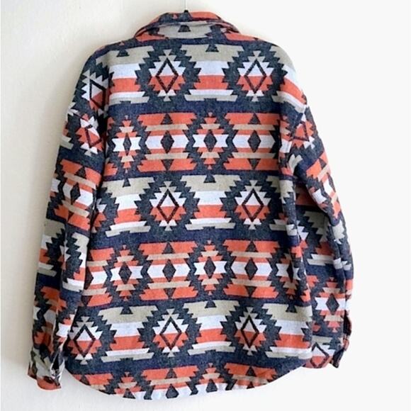 Staccato Women’s Coat Jacket Size L Indie Southwestern Print - Picture 2 of 11